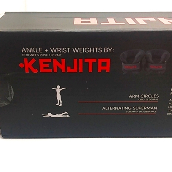 KENJITA ADJUSTABLE ANKLE AND WRIST WEIGHTS 2-LB SET NWT - Picture 4 of 6